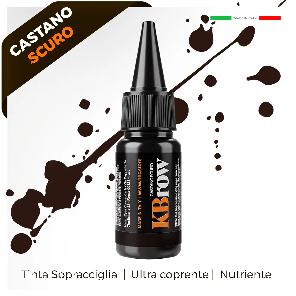 Tinta Olio Sopracciglia Laminazione Castano