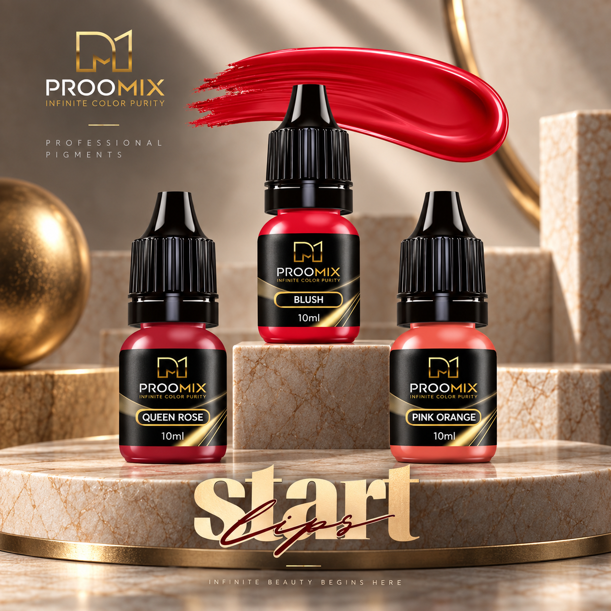Starter Kit 3 Colori Lips Proomix